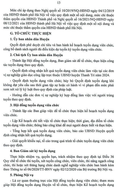 Thông tin tuyển dụng viên chức UBND huyện Thanh Trì, Hà Nội năm 2024 9