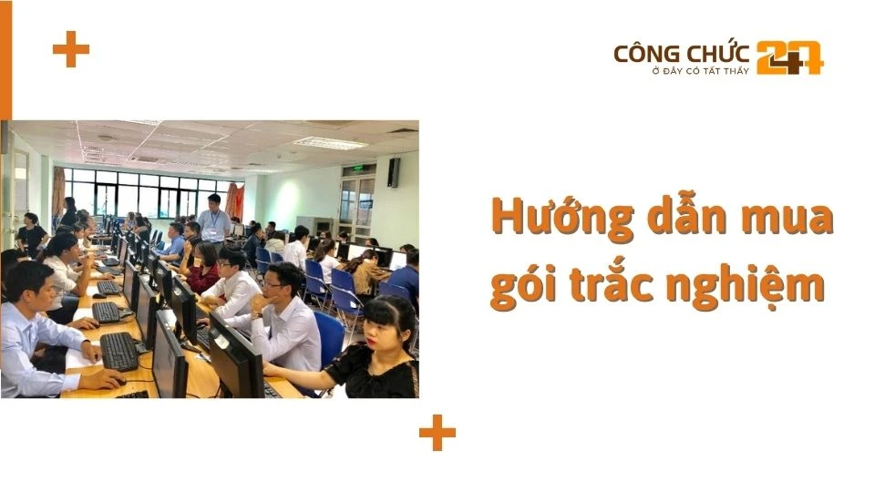 Hướng dẫn mua gói trắc nghiệm