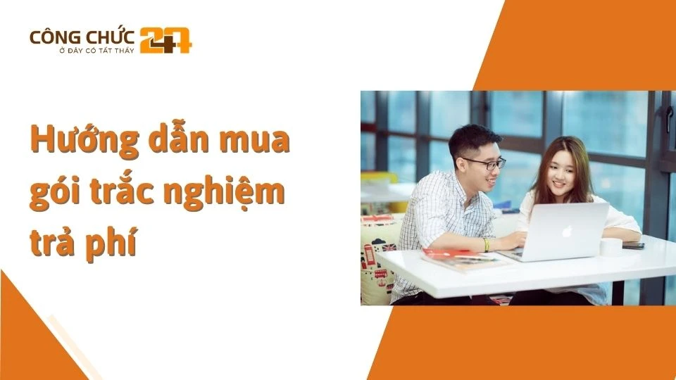 Hướng dẫn mua gói trắc nghiệm trả phí