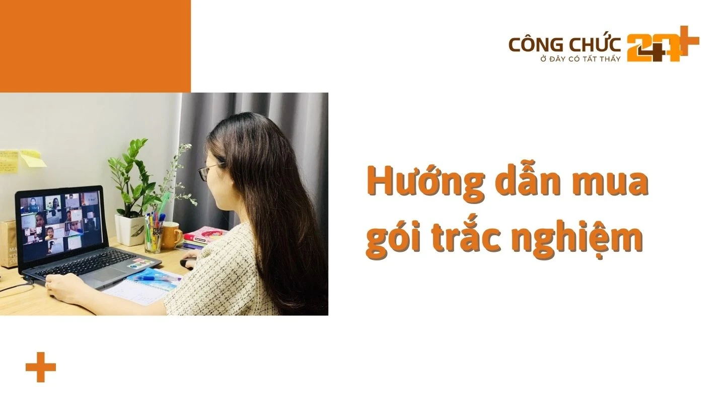 Hướng dẫn mua gói trắc nghiệm