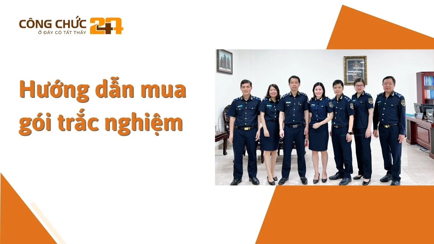 Hướng dẫn mua gói trắc nghiệm