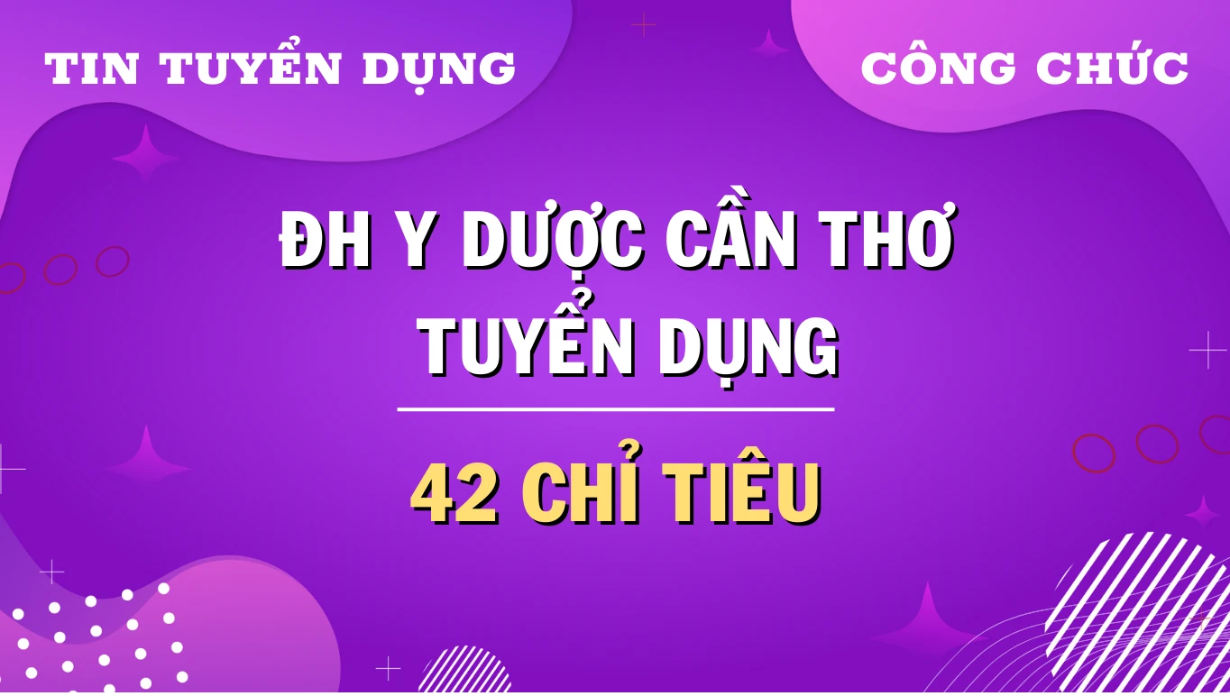 Thumbnail Trường ĐH Y Dược Cần Thơ tiếp nhận/xét tuyển nhiều viên chức đợt 1 năm 2024.