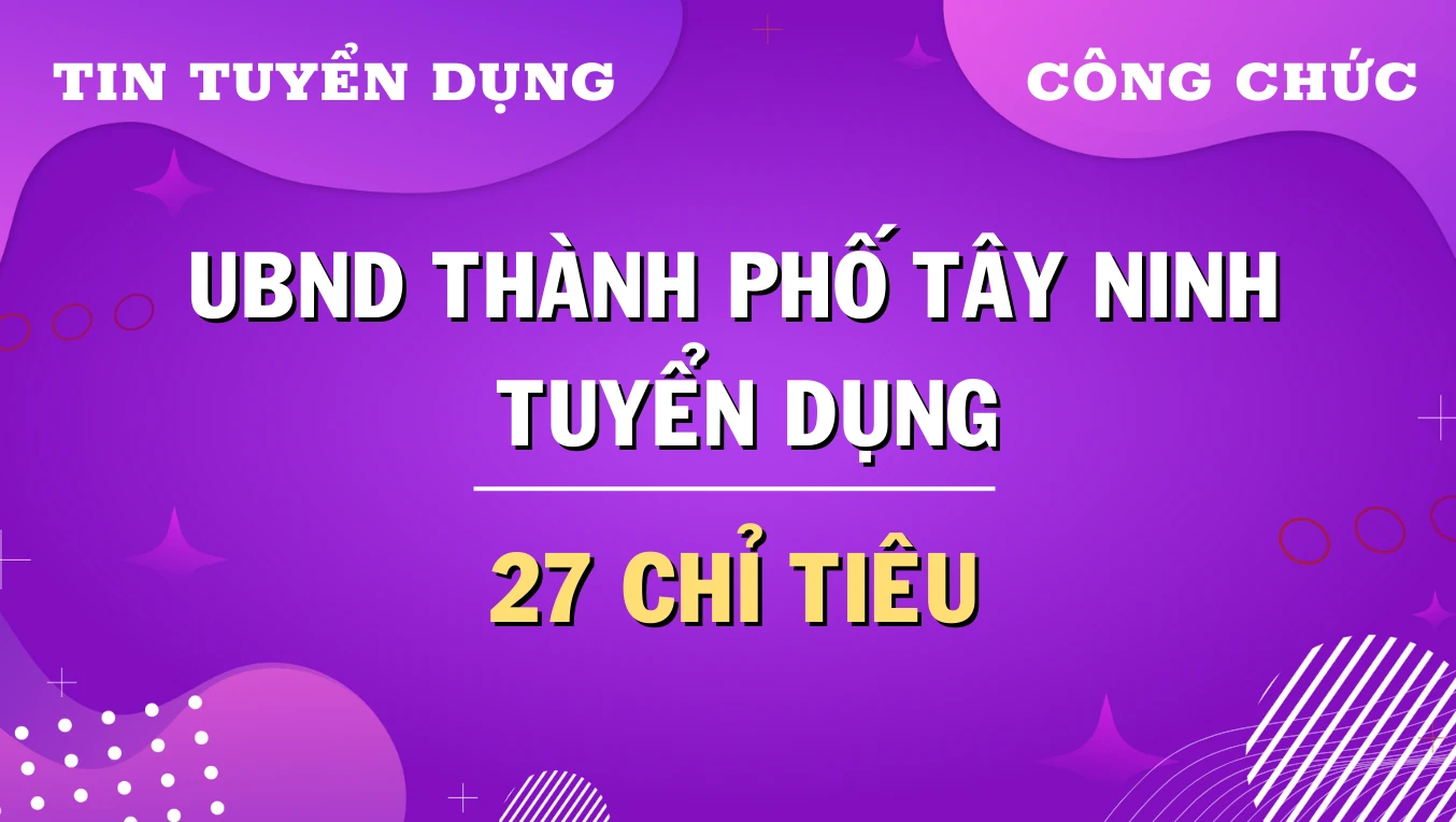 Thumbnail UBND Thành phố Tây Ninh thi tuyển công chức cấp xã năm 2024