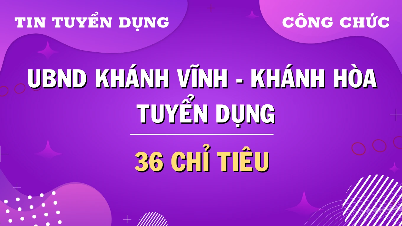 Thumbnail UBND huyện Khánh Vĩnh, Khánh Hòa tuyển dụng 36 công chức cấp xã.