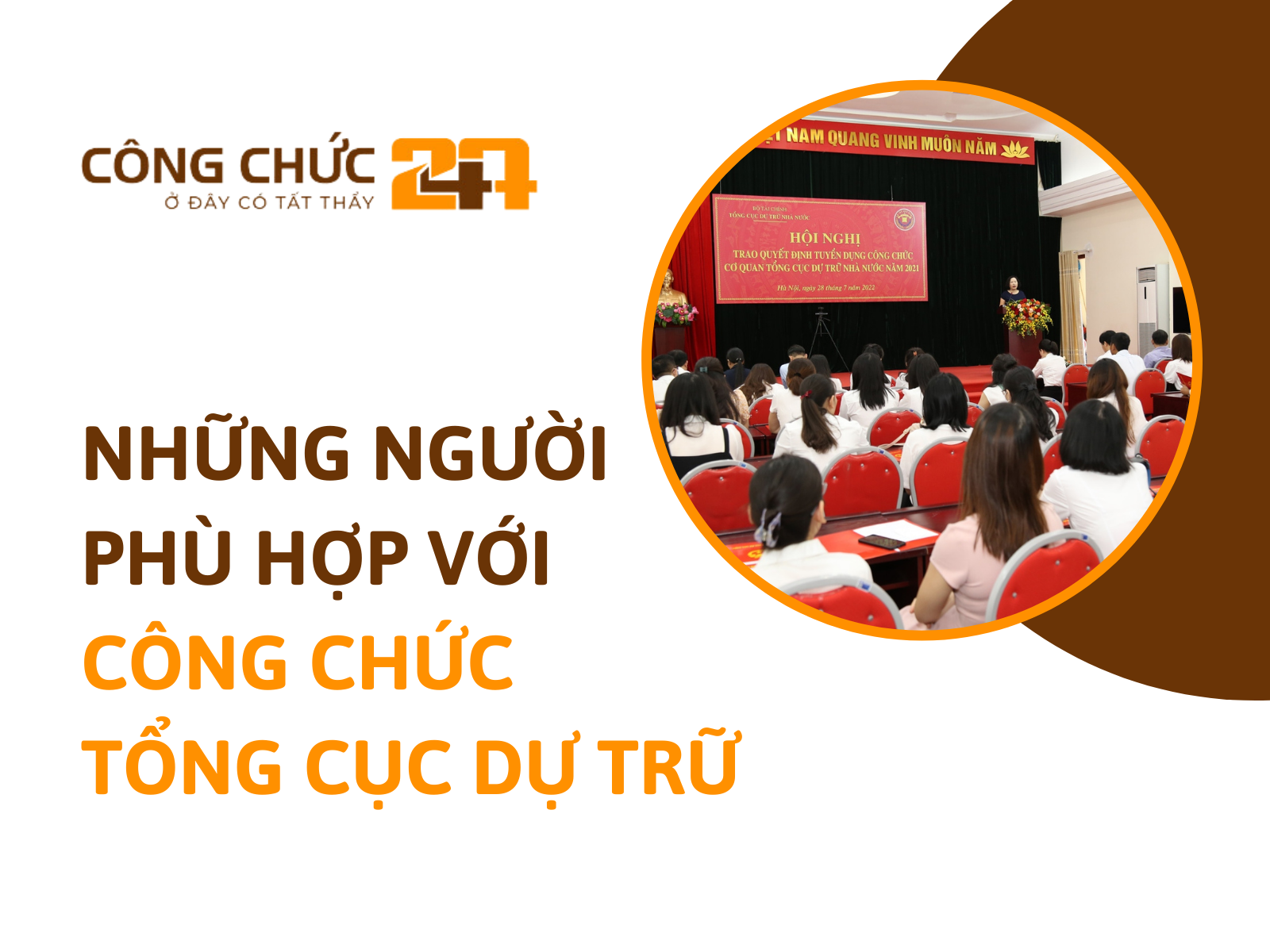 Những người phù hợp với công chức Tổng cục Dự trữ