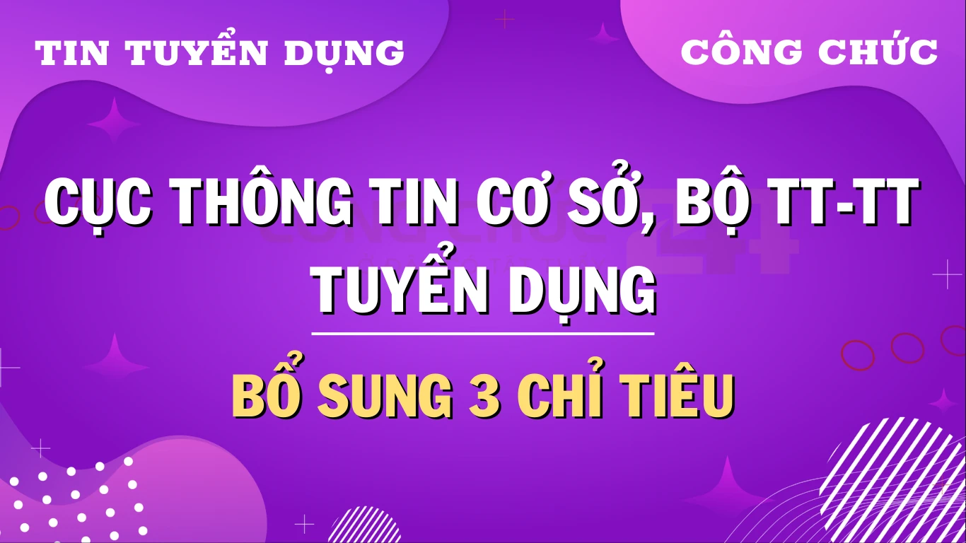 Thumbnail [Mới nhất] Cục Thông tin cơ sở tuyển dụng công chức năm 2024